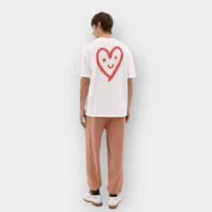 Thinking Mu - Camiseta Cutre Heart Aaron Blanca