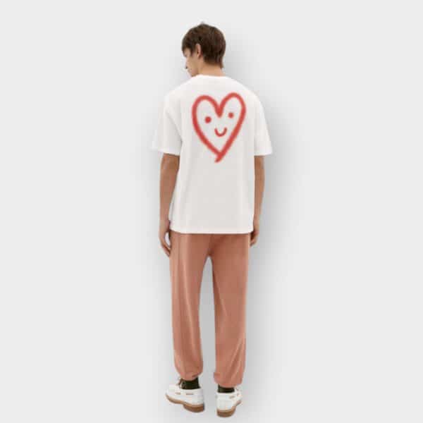 Thinking Mu - Camiseta Cutre Heart Aaron Blanca