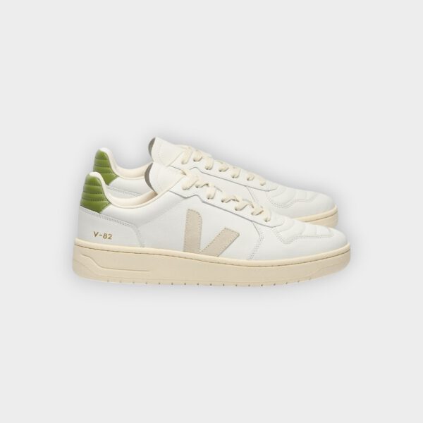 Veja - Zapatillas V-82 II leather white pierre kiwi