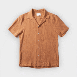 Edmmond - Camisa Gardener Ss plain orange