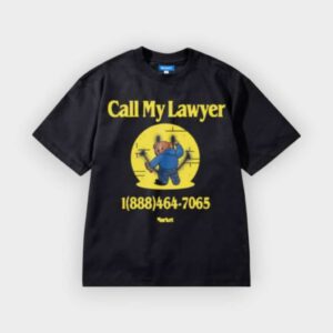 Market Studios - Camiseta Smiley call my lawyer bear jet black