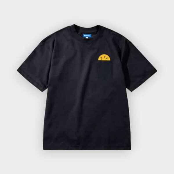 Market Studios - Camiseta Smiley Peek a boo jet black