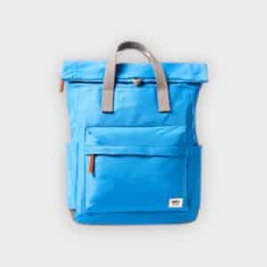 Roka London - Mochila Canfield B roll top Malibu blue nylon medium