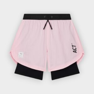 ACT Running – Shorts ShellLight 2 en 1 BioRip rose