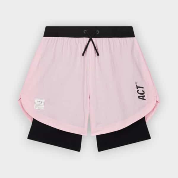 ACT Running – Shorts ShellLight 2 en 1 BioRip rose