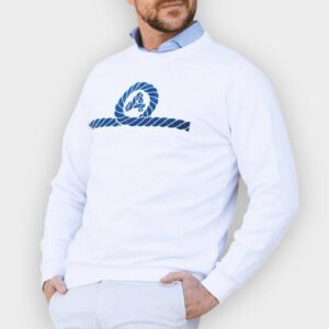 Amarras - Sudadera Arán blanca