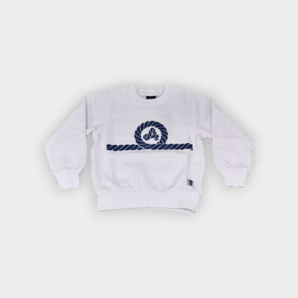 Amarras - Sudadera Aran Junior blanca