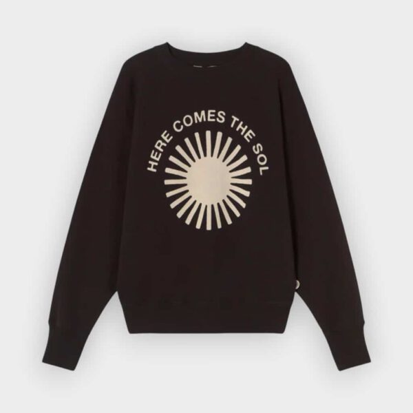 Thinking Mu - Sudadera negra Retro sol crudo Bonnie