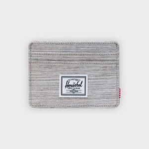 Herschel - Tarjetero Charlie light grey crosshatch