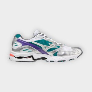 Mizuno - Zapatillas Wave Rider 10 white silver teal blue