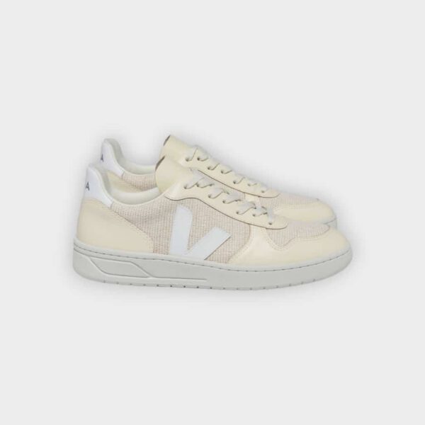 Veja - Zapatillas V-10 J-Mesh jute white multico