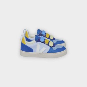 Veja Kids - Zapatillas V-10 chromefree leather multico swan white