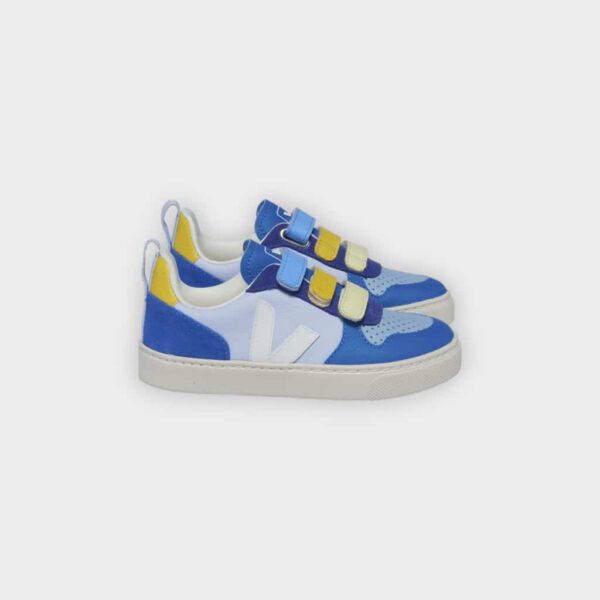 Veja Kids - Zapatillas V-10 chromefree leather multico swan white