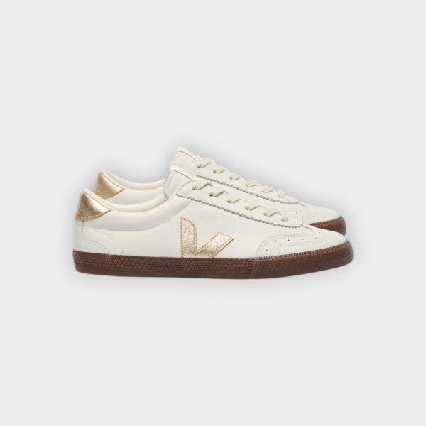 Veja - Zapatillas Volley leather white platine bark